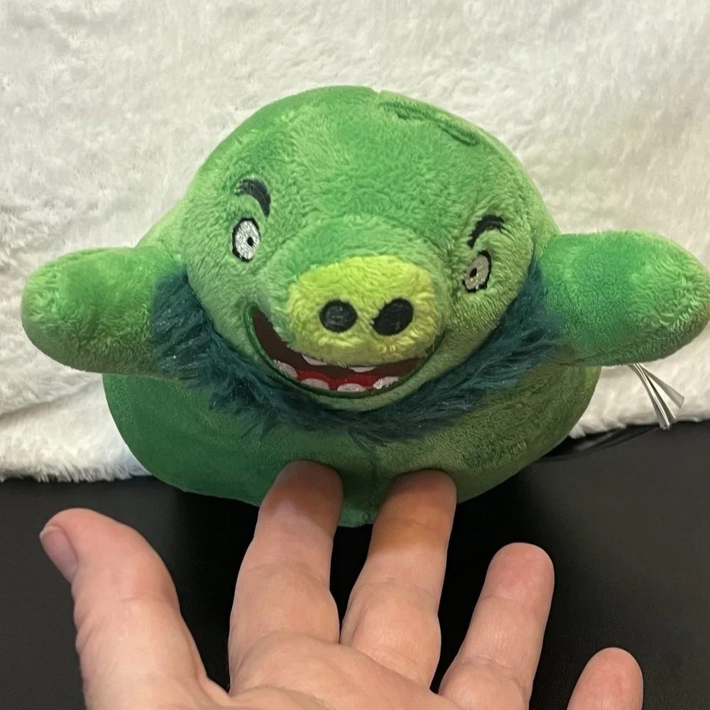 Angry Birds Green Pig Plush King Leonard Rovio Movie No Sound Bearded 2017 Toy